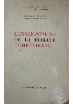 Lenseignement de la morale chretienne 1949 r.
