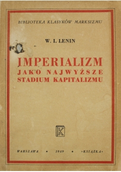 Imperializm jako najwyższe stadium kapitalizmu 1949 r