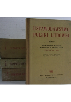 Ustawodawstwo Polski Ludowej Tom I, II, V, VI