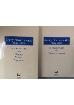 Jerzy Starnawski In Memoriam Tom I i II