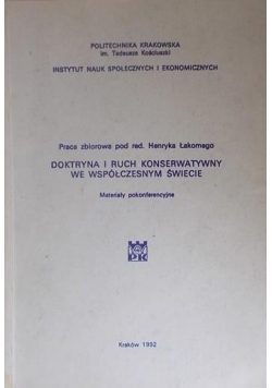 Doktryna i Ruch Konserwatywny we współczesnym Świecie
