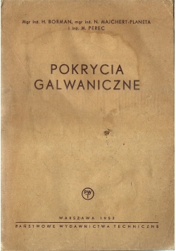 Pokrycia Galwaniczne