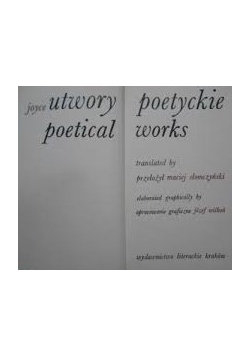 Utwory poetyckie poetical