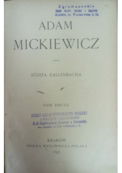 Adam Mickiewicz, 1897 r.