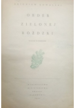 Order zielonej różdżki