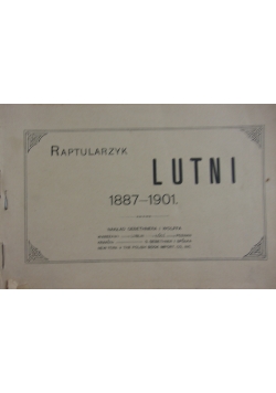 Raptularzyk Lutni 1887-1901, 1901r.
