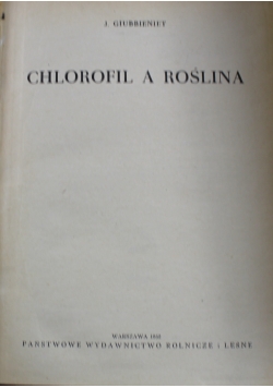 Chlorofil a roślina