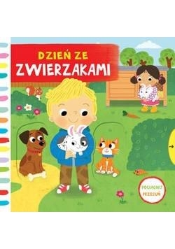 Dzień ze zwierzakami. Pociągnij-przesuń