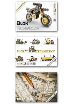 Blok techniczny biały A3/10K (10szt) LUCRUM