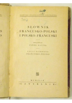 Słownik francusko-polski i polsko-francuski