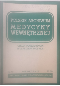 Polskie archiwum medycyny wewnętrznej,  nr. 10