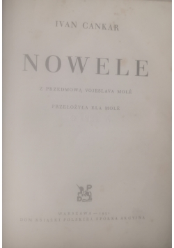 Nowele tom II,1931 r.