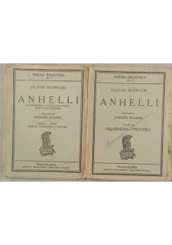 Anhelli, Część I i II, 1922 r.