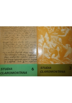 Studia Claromontana , 3 i 6