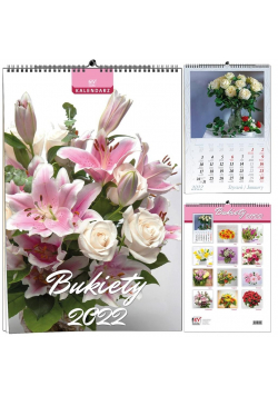 Kalendarz 2022 B3 13 plansz Bukiety