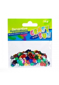 Cekiny metaliczne kwiatki 14g