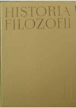 Historia filozofii tom I