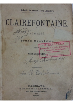 Clairefontaine,1886 r.