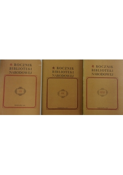 Rocznik Biblioteki Narodowej, 3 książki