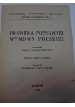 Prawidła Poprawnej Wymowy Polskiej 1930 r.