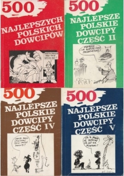 500 najlepszych polskich dowcipów, zestaw 4 książek