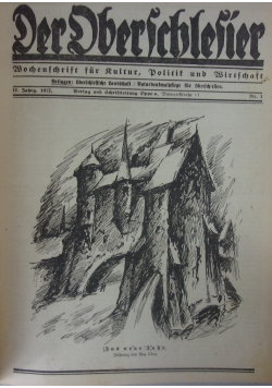 Der Dberschlesier,1922r.