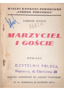 Marzyciel i Goście,1933r.