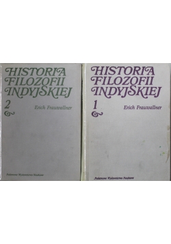 Historia filozofii indyjskiej Tom I i II