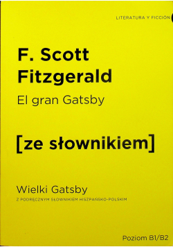 Wielki Gatsby wersja hiszpańska z podręcznym słownikiem