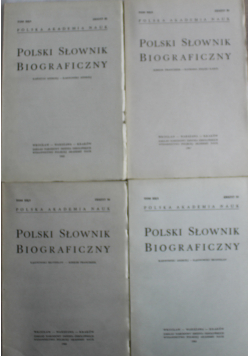 Polski słownik Biograficzny 4 tomy