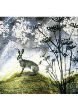 Karnet kwadrat z kopertą Hare and Hogweed