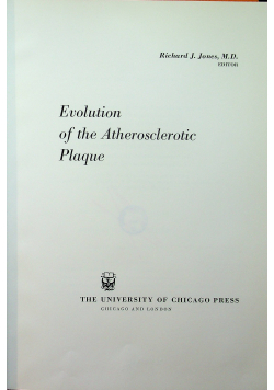 Evolution of the Atherosclerottic Plaque