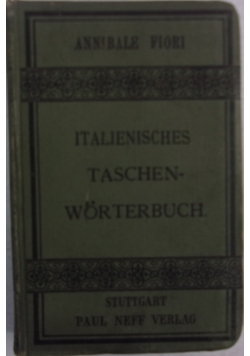Italienisches taschen-worterbuch, 1900 r.