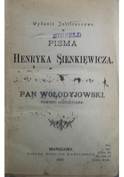 Pan Wołodyjowski 1897 r.