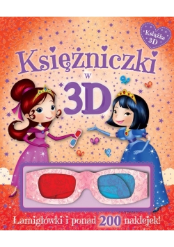 Książka z okularami. Księżniczki w 3D