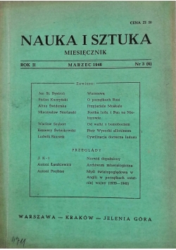 Nauka i sztuka, miesięcznik, 1946 r.