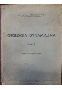 Geologia dynamiczna, cz. II, 1947 r.