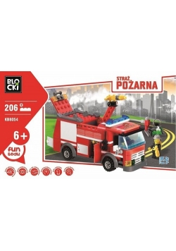 Klocki Blocki Straż pożarna Wóz gaśniczy 206 elementów