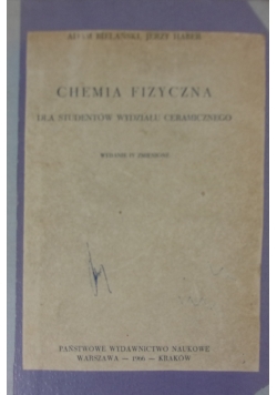 Chemia fizyczna, wydanie IV zmienione
