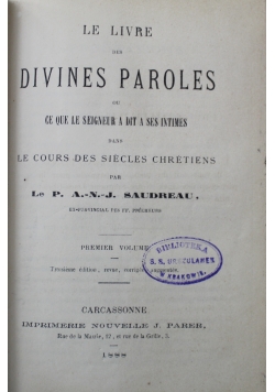 Le Livre des Divines Paroles Tom I i II 1888 r.