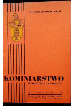 Kominiarstwo technologia zawodowa 1948r