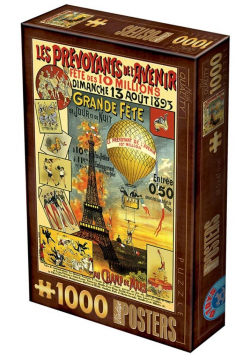 Puzzle 1000 Stare plakaty, Paryż