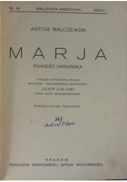 Marja, 1925 r.