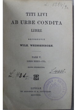 AB  Urbe Condita  1889R