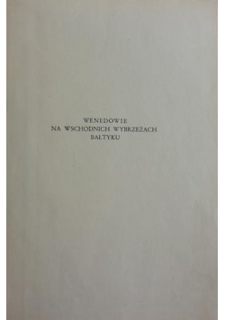 Wenedowie na wschodnich wybrzeżach Bałtyku