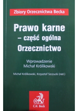 Prawo karne część ogólna Orzecznictwo