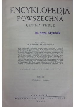 Encyklopedja Powszechna Ultima Thule,  1930 r.