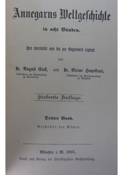 Annegarns Weltgeschichte, 1895 r.