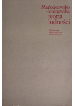 Marksistowsko - leninowska teoria ludności