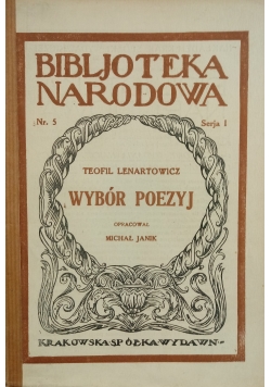 Wybór poezji, 1922r